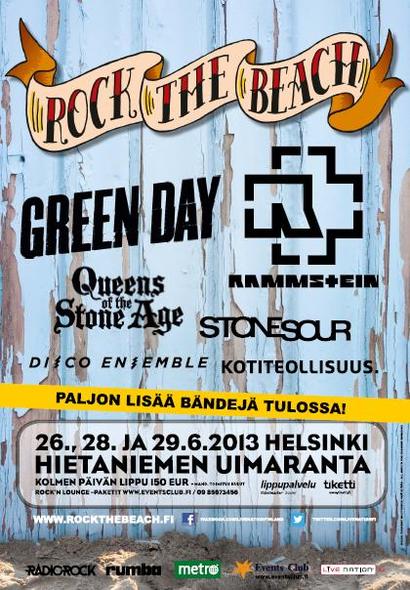 Rock the Beach Helsinki June 28