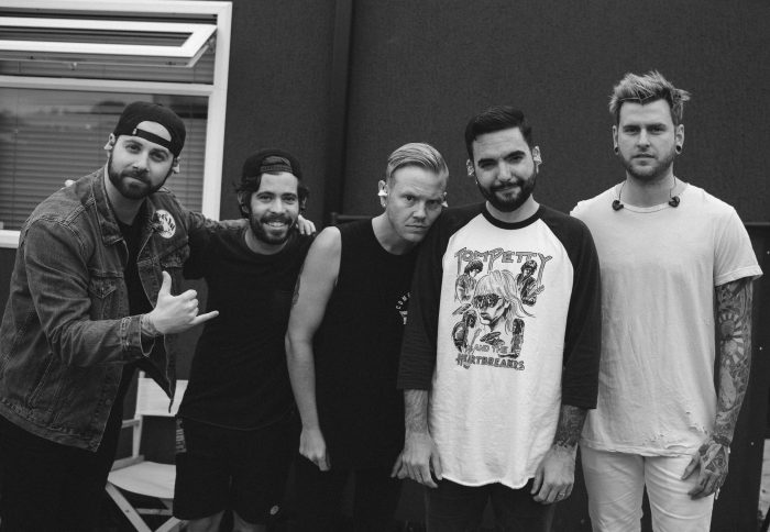 A Day To Remember right before heading to stage