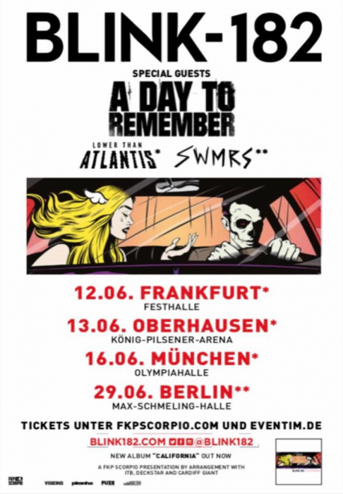 Tour Photographer in Europe with Blink-182, A Day To Remember, and SWMRS